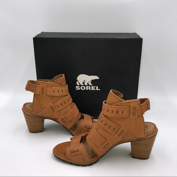 🆕 SOREL | Women Nadia Buckle Camel Brown Sandals - Picture 4 of 7